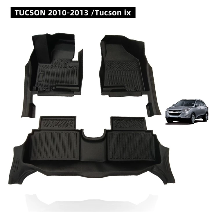 Factory Direct Anti-Slip Wear-Resistant 5D TPE Car Mat For TUCSON 2010-2013
