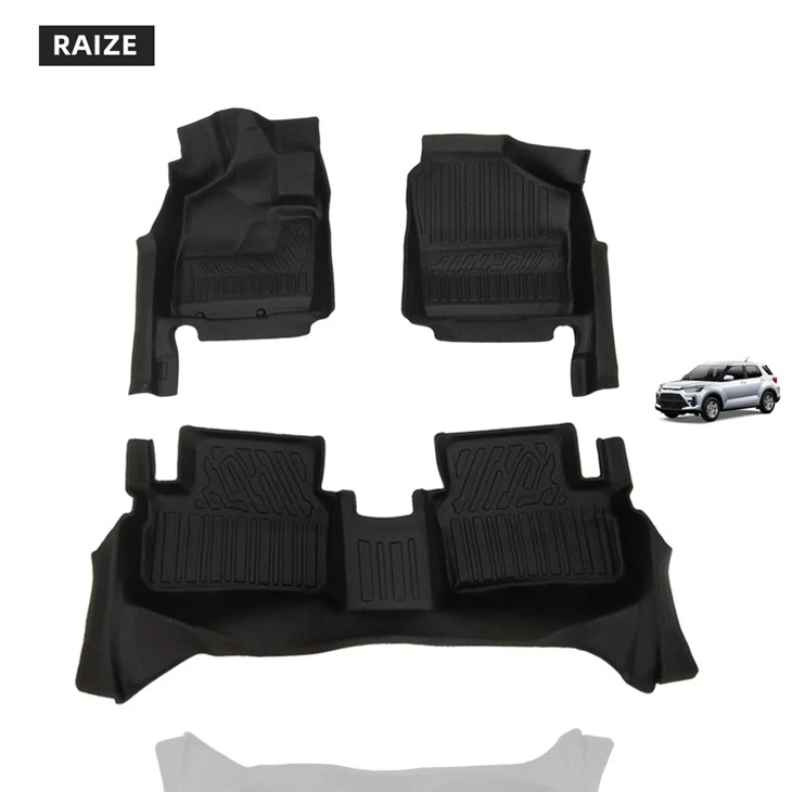 Anti-Slip Wear-Resistant Car Carpet 5D TPE Car Mat For RAIZE