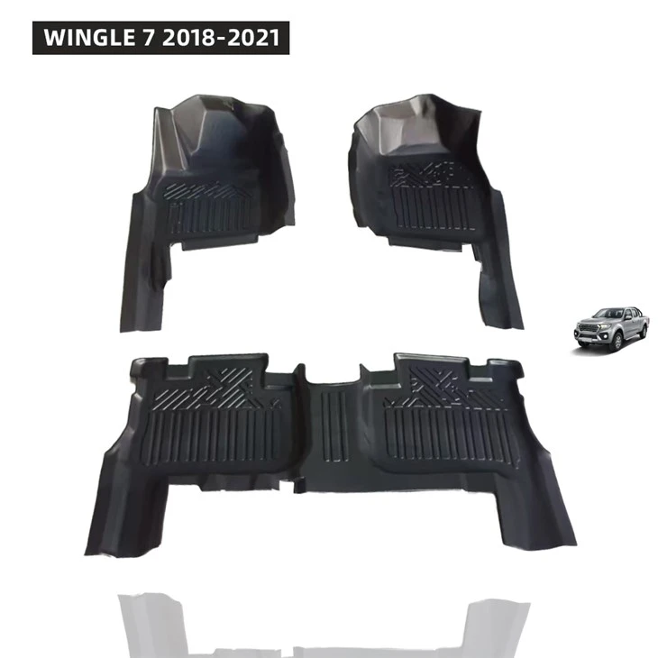 Durable Easy Clean Brief Wear-resistant Tpe Car Floor Mat for WINGLE 7 2018-2021