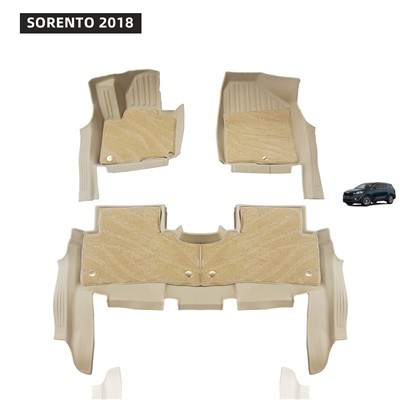 فیکٹری گرم ، شہوت انگیز فروخت کی حسب ضرورت 5D کار فلور چٹائی Sorento 2018 کے لئے